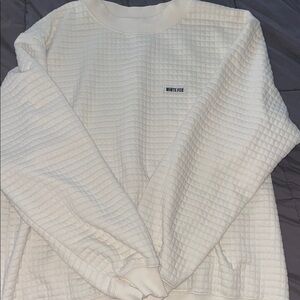 White Fox Boutique Cream Crewneck Jacket